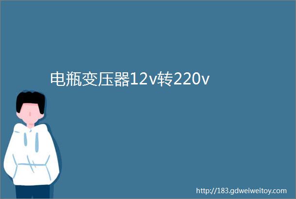 电瓶变压器12v转220v